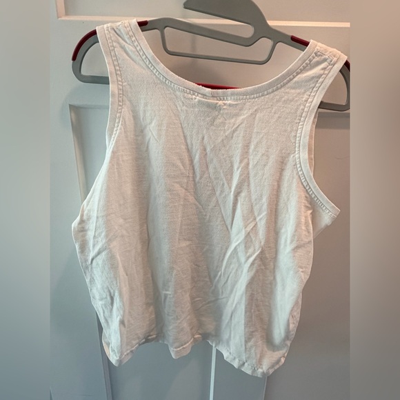 Vintage Disney Mickey Minnie Hawaiian Graphic Crop Tank Top medium - Picture 4 of 9